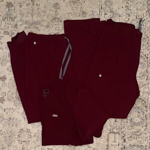 Figs Men's Scrub bundle - Burgundy